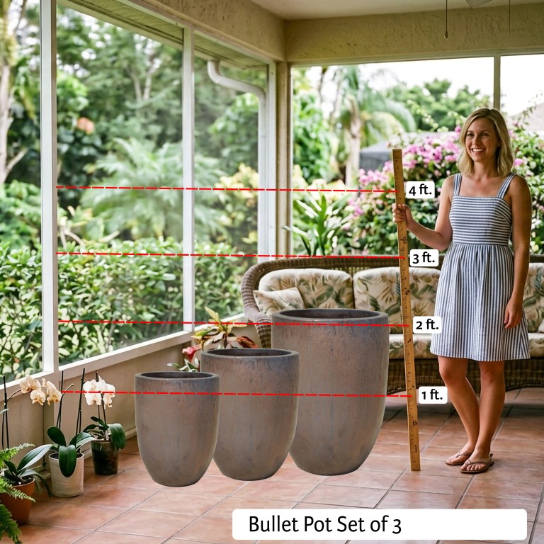 Bullet Pot Set of 3